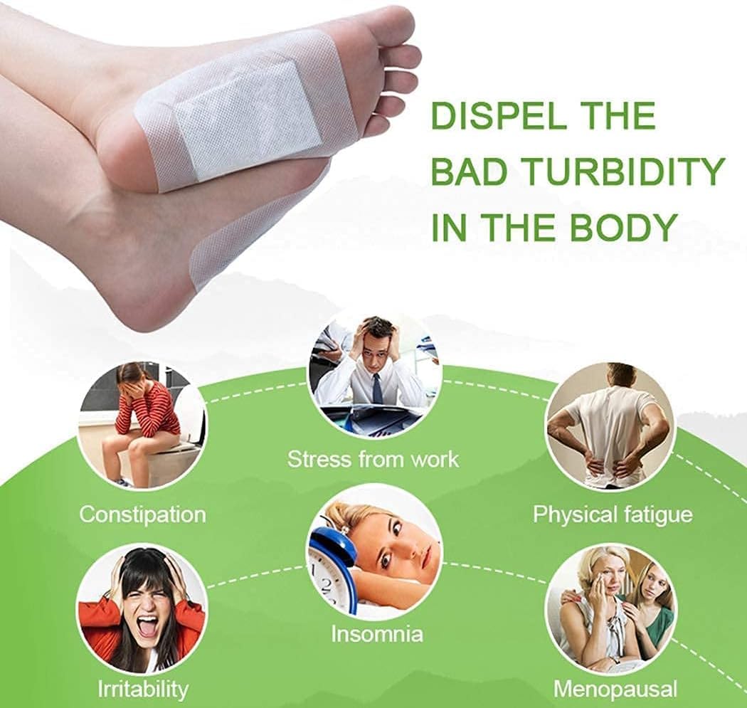 Organic Natural ingredients Detox Foot Pads for Body (pack of 10)